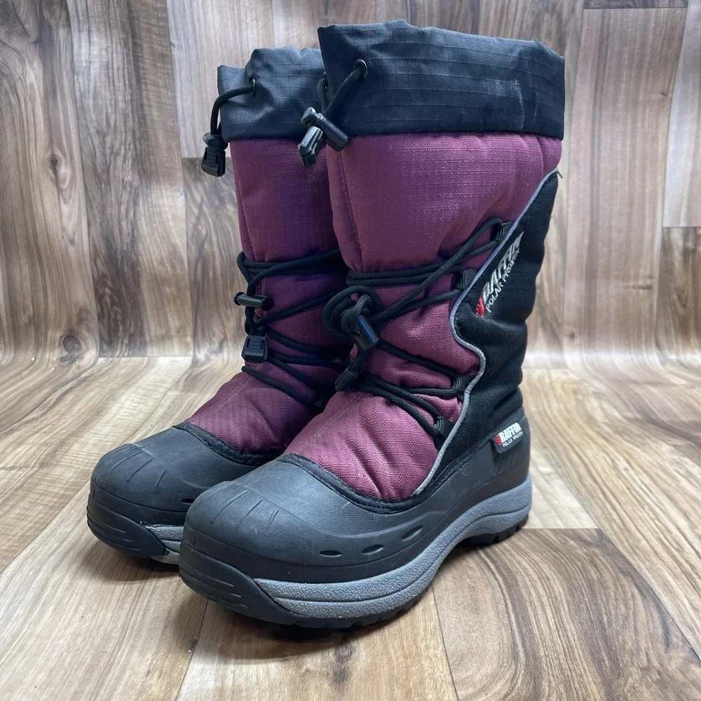 Baffin Polar Proven Purple Snogoose‎ Boots 7 Canada Extreme Cold Park City Boots